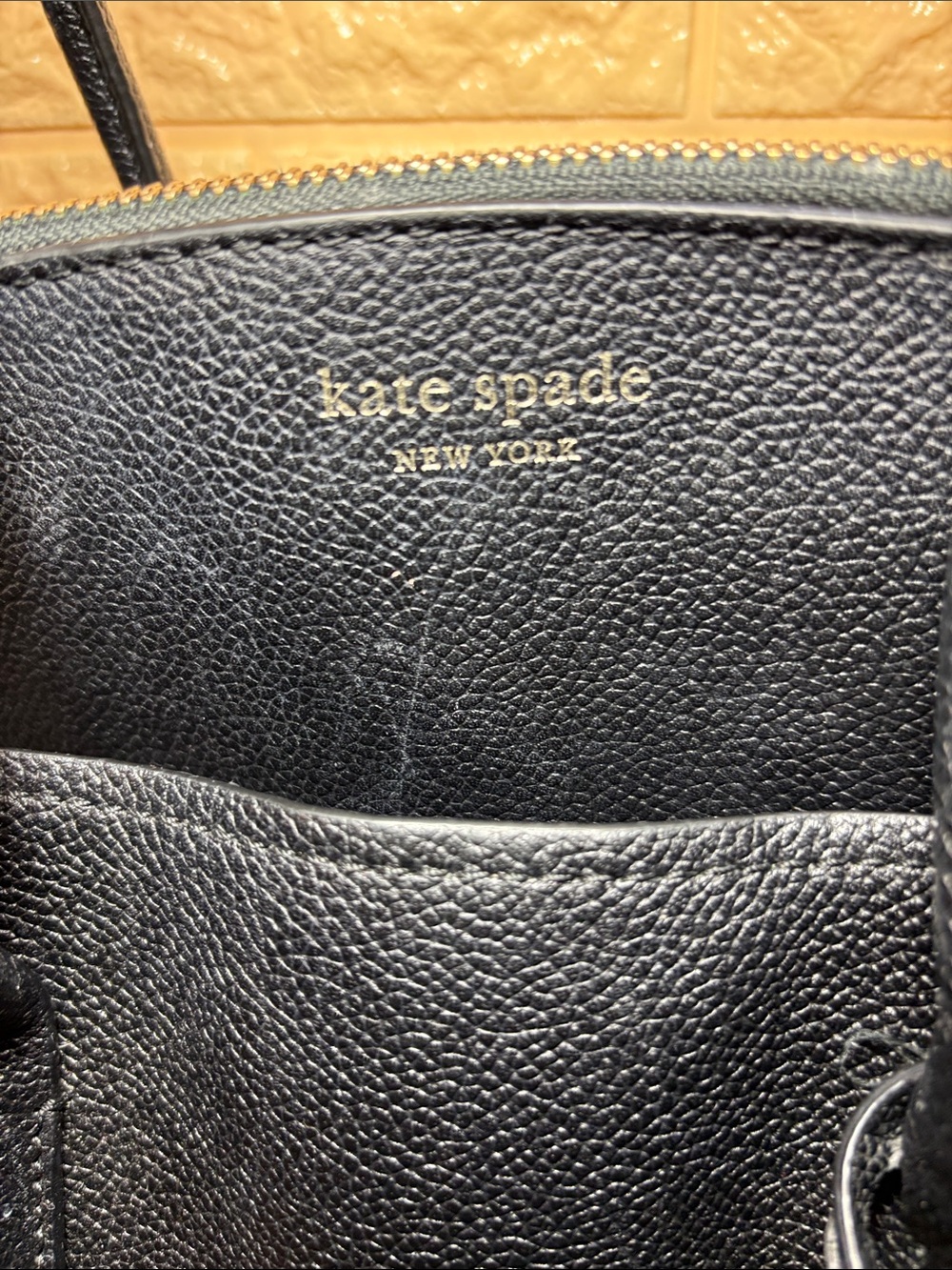 kate spade Black Pebble Leather Tote with Heart Charm - Picture 3 of 17